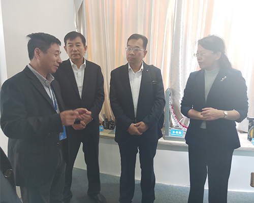 山东省枣庄市委常委 峄城区委书记于玉一行参观完美官方网页版公司展示厅(2019)